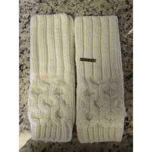 Michael Kors Fingerless Knit Ivory Gloves